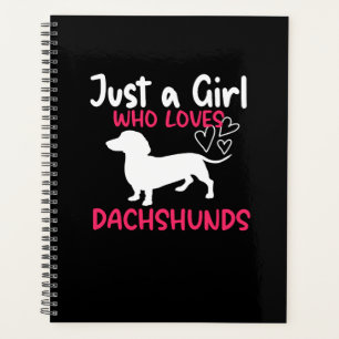 NUR EIN MÄDCHEN, DAS DACKELN LIEBE PLANER