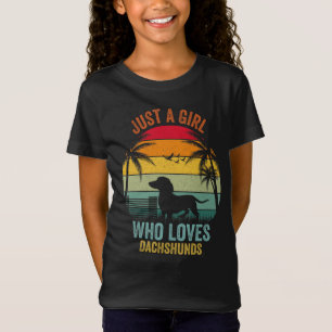 Nur ein Mädchen, das Dackeln Lieben Dackel Liebhab T-Shirt