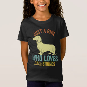 Nur ein Mädchen, das Dackeln Lieben Dackel Liebhab T-Shirt