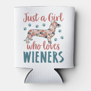 Nur ein Mädchen, das Dackeln Lieben Dackel Lover Dosenkühler