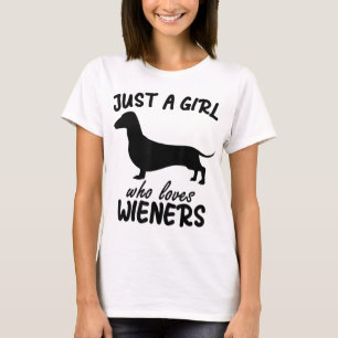 nur ein Mädchen, das Dackeln Lieben Funny Dackel H T-Shirt