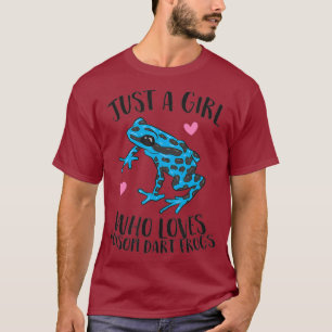 Nur ein Mädchen, das Dart Frösche Liebe T-Shirt