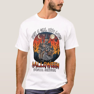 Nur ein Mädchen, das den Halloween-Postdienst mag T-Shirt