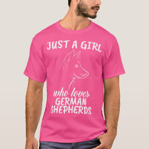 Nur ein Mädchen, das deutsche Hirten Liebe 3 T-Shirt