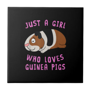Nur ein Mädchen, das die Guinea Liebe Fliese