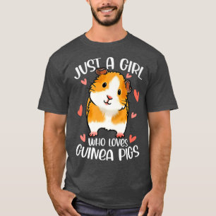 Nur ein Mädchen, das die Guinea Liebe Funny Premiu T-Shirt