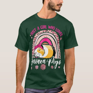 Nur ein Mädchen, das die Guinea Liebe Schweine Blä T-Shirt