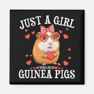 Nur ein Mädchen, das die Guinea Liebe, schweine Fr Magnet