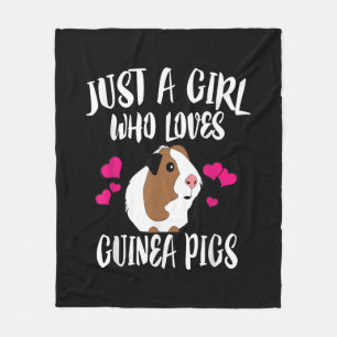 Nur ein Mädchen, das die Guinea Liebe, schweine Gu Fleecedecke