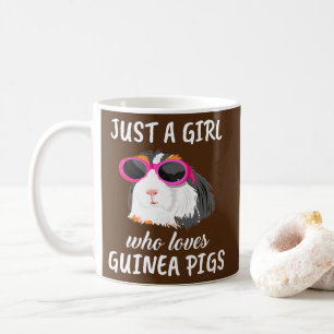 Nur ein Mädchen, das die Guinea Liebe Schweine Kl Kaffeetasse