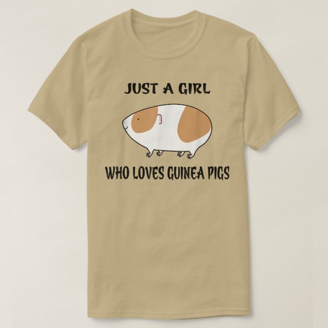 Nur ein Mädchen, das die Guinea Liebe schwingt, Ma T-Shirt (Design vorne)