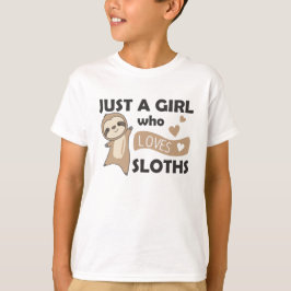 Nur ein Mädchen, das die Niedliche Tiere Liebe hat T-Shirt