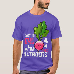 Nur ein Mädchen, das die Wurzeln Niedlich Liebe T-Shirt