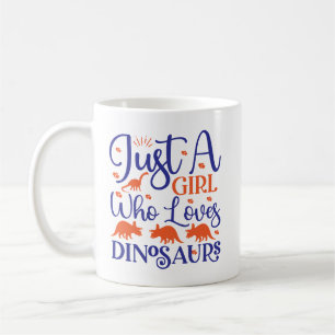 Nur ein Mädchen, das Dinosaurier Liebe Kaffeetasse