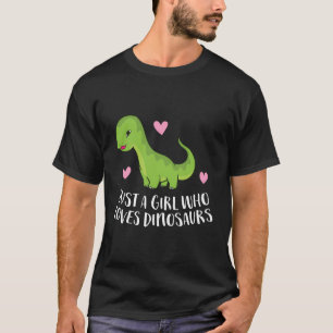 Nur ein Mädchen, das Dinosaurier Liebe, Niedliche T-Shirt