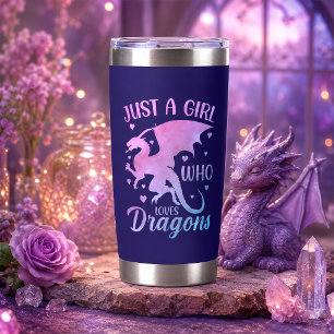 Nur ein Mädchen, das Drachen liebt - Fantasy-Drach Spielkarten