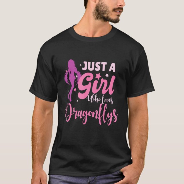 Nur ein Mädchen, das Drachenfliegen Liebe T-Shirt (Vorderseite)