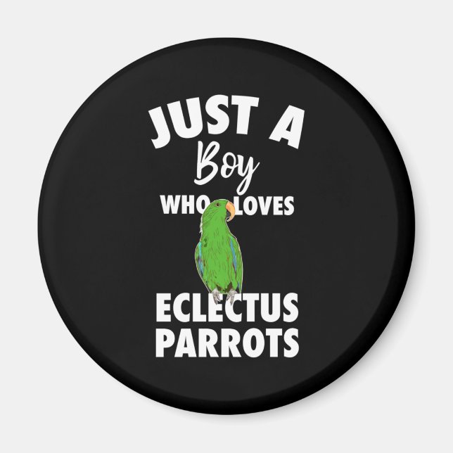 Nur ein Mädchen, das Eclectus Parrot Liebe Magnet (Vorne)