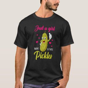 Nur ein Mädchen, das eingelegte Gurken liebt Vega T-Shirt