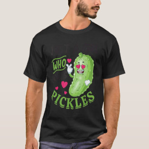 Nur ein Mädchen, das eingelegte Gurken liebt Vegan T-Shirt
