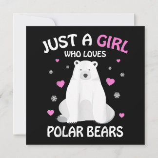 Nur ein Mädchen, das Eisbären Liebe, Girls Polar B