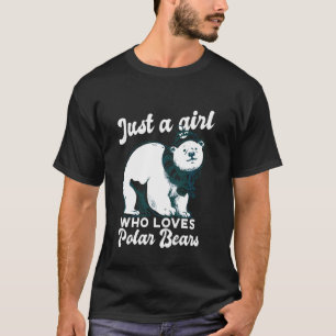 Nur ein Mädchen, das Eisbären Liebe, Niedlicher Ei T-Shirt
