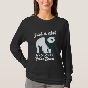 Nur ein Mädchen, das Eisbären Liebe, Niedlicher Ei T-Shirt