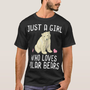 Nur ein Mädchen, das Eisbären Liebe Shirt-Eisbär T-Shirt
