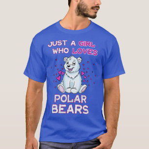 Nur ein Mädchen, das Eisbären liebt T-Shirt