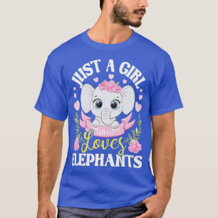 Nur ein Mädchen, das Elefanten Liebe - Elefant Lov T-Shirt