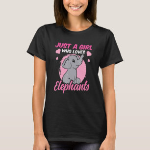 Nur ein Mädchen, das Elefanten Liebe Elefant Niedl T-Shirt