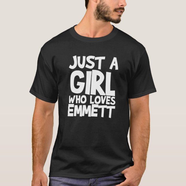 Nur ein Mädchen, das Emmett Lieben T-Shirt (Vorderseite)