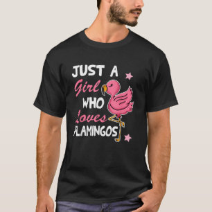 Nur ein Mädchen, das Flamingos Funny Pink Liebe fl T-Shirt