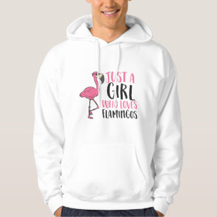 Nur ein Mädchen, das Flamingos liebt Süßes Flaming Hoodie