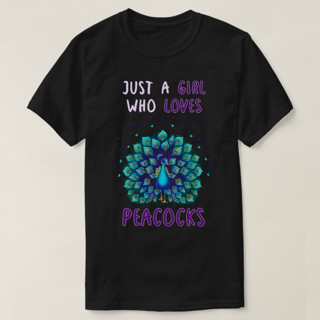 Nur ein Mädchen, das friedliebende Lieben hat T-Shirt (Design vorne)