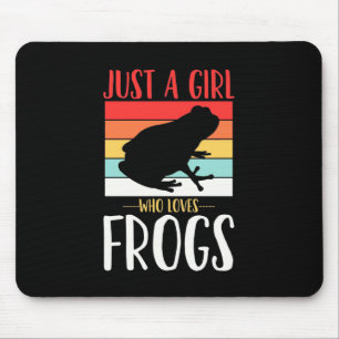 Nur ein Mädchen, das Frosch Liebe Mousepad