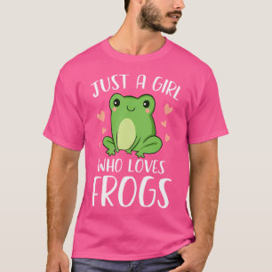 Nur ein Mädchen, das Frösche Funny Frog Amphibien T-Shirt