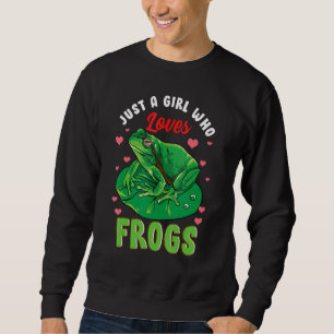 Nur ein Mädchen, das Frösche Shirt Froschhemd für