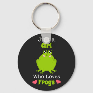 Nur ein Mädchen, das Froschfrosch Liebe Schlüsselanhänger