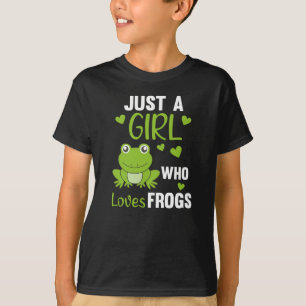 Nur ein Mädchen, das Froschfrösche Liebe T-Shirt