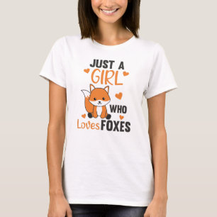 Nur ein Mädchen, das Füchse Lieben, Funny Fox T-Shirt