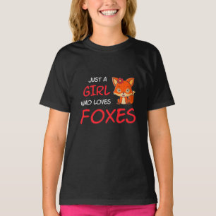 Nur ein Mädchen, das Füchse Lieben T-Shirt