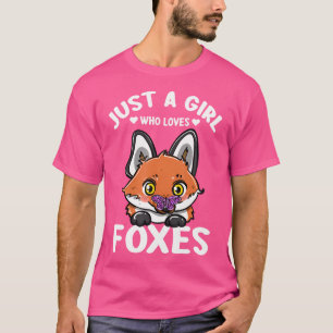 Nur ein Mädchen, das Füchse Lieben T-Shirt