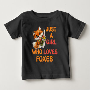 Nur Ein Mädchen Das Füchse Liebt Baby T-shirt