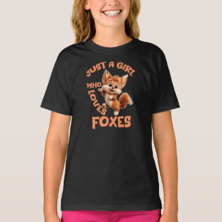 Nur ein Mädchen, das Füchse liebt T-Shirt