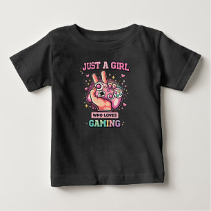 Nur ein Mädchen, das Gamerin liebt T-Shirt