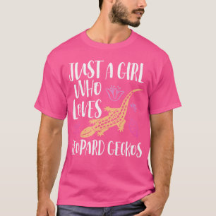 Nur ein Mädchen, das Geckos Leopard Lizard Niedlic T-Shirt