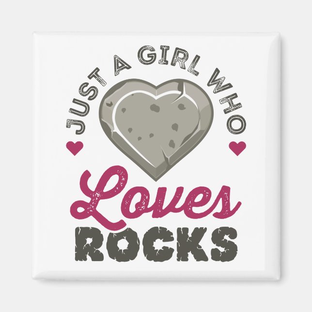 Nur ein Mädchen, das Geologie-Geologe Liebe hat Magnet (Vorne)
