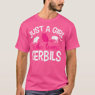 Nur ein Mädchen, das Gerbils Liebe T-Shirt