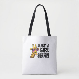 Nur ein Mädchen, das Giraffen Liebe _3 Tasche
